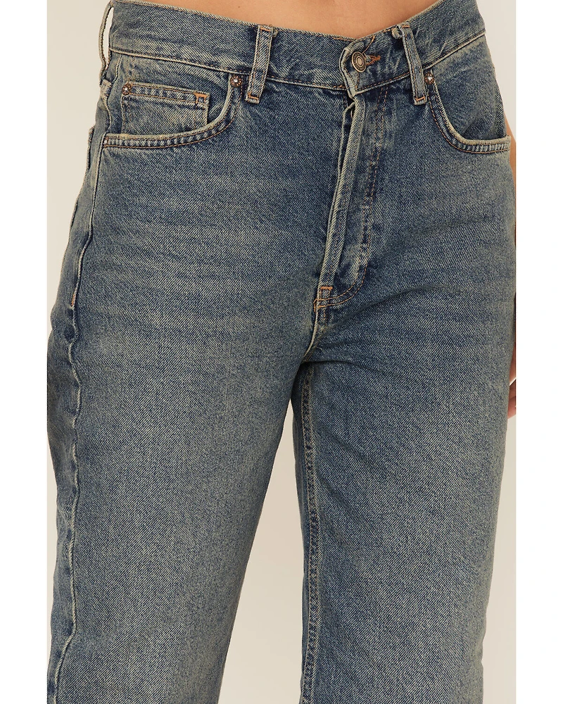 Free People Women's Light Wash High Rise The Lasso Jeans
