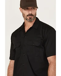 Dickies Men's Flex Twill Relaxed Short Sleeve Button-Down Work Shirt
