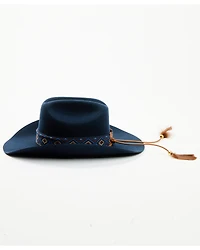 Shyanne Women's Southwestern Print Band Feathered Felt Cowboy Hat