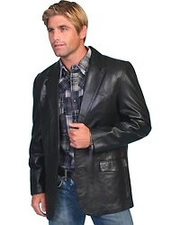 Scully Men's Lamb Leather Blazer - Big and Tall