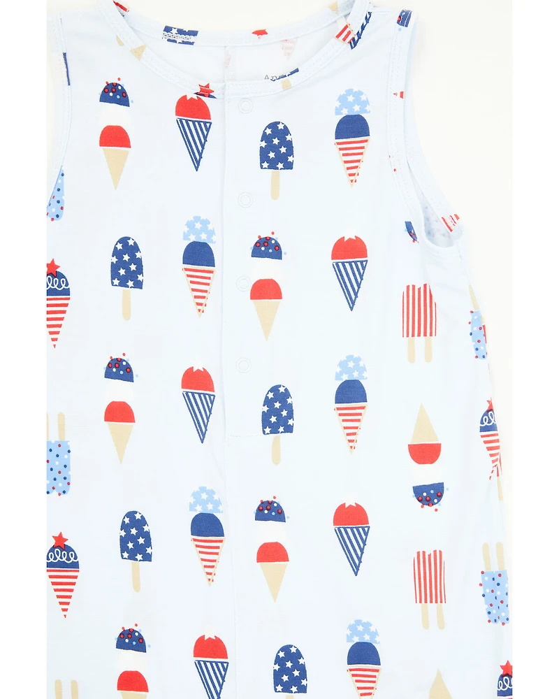 Angel Dear Infant Boys' American Ice Cream Shortie Sleeveless Snap Onesie