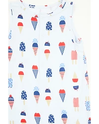 Angel Dear Infant Boys' American Ice Cream Shortie Sleeveless Snap Onesie
