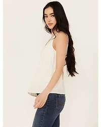 Idyllwind Women's Spruce Criss Cross Front Embellished Tank