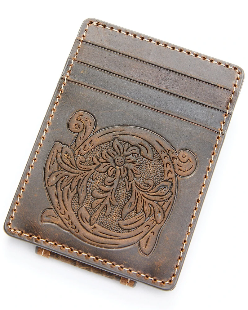 Cody James Men's Croc Embossed Money Clip Wallet