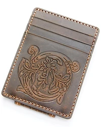 Cody James Men's Croc Embossed Money Clip Wallet