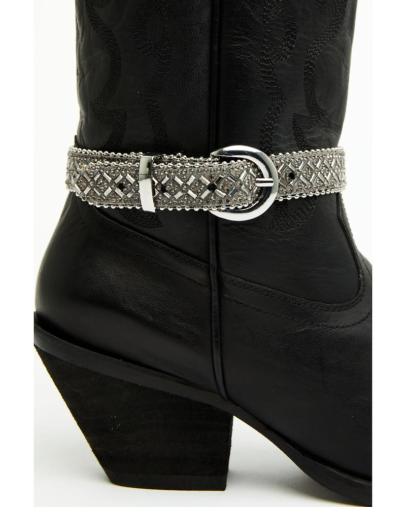 Shyanne Women's Rhinestone Boot Strap