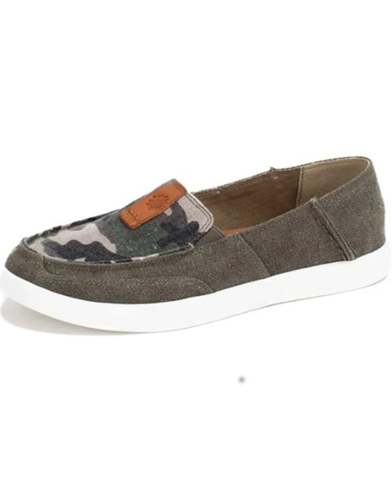 Yellow Box Women's Olevia Camo Print Slip-On Shoe