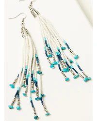 Shyanne Women's Wildheart Beaded Fringe Earrings
