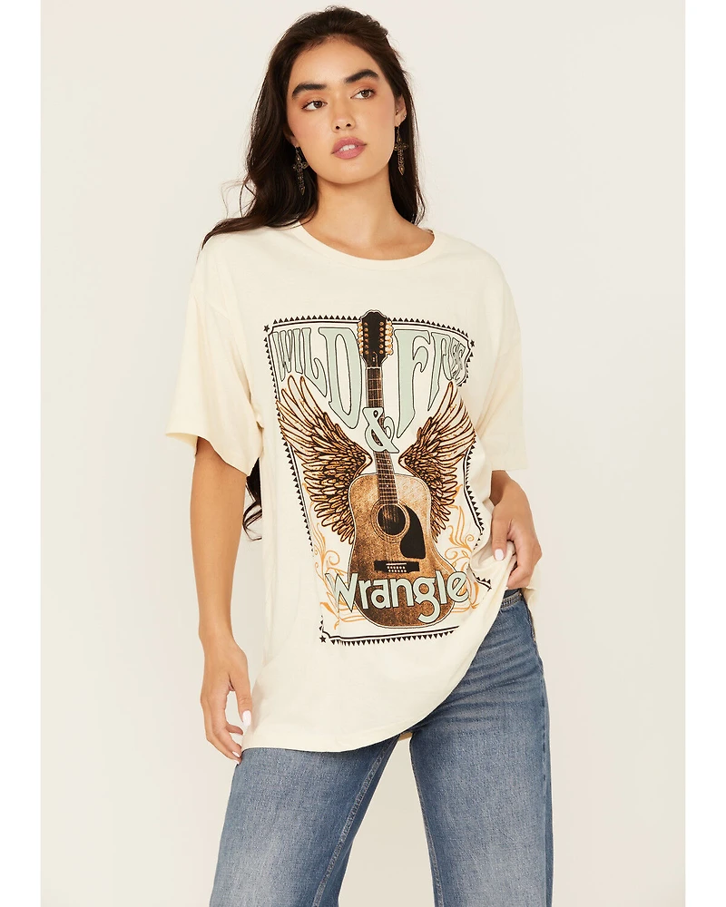 Wrangler Women's Guitar Short Sleeve Graphic Tee