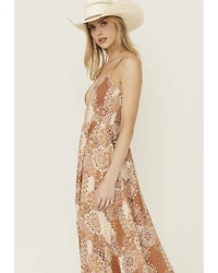 Wild Moss Women's Printed Midi Dress