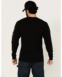 Troll Co Men's Grit Logo Long Sleeve Graphic Shirt