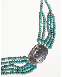 Paige Wallace Women's Turquoise Concho Choker Necklace