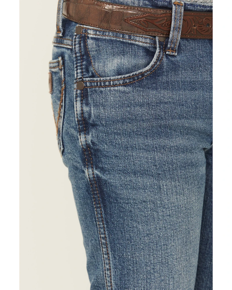 Wrangler Retro Little Boys' Medium Wash Slim Bootcut Stretch Denim Jeans