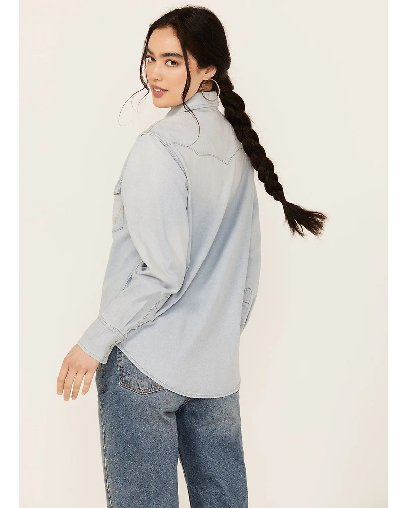 Wrangler Women's Heritage Long Sleeve Snap Western Shirt