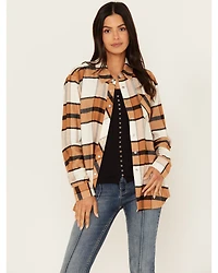 Idyllwind Women's Caroline Featherlight Plaid Print Pearl Snap Shirt