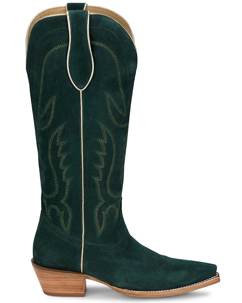 Tony Lama Women's Derby Liz Tall Western Boots - Snip Toe