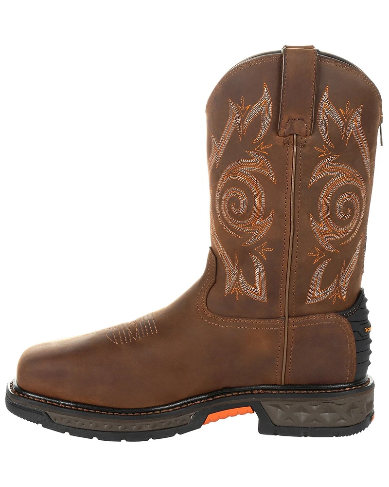 Georgia Boot Men's Carbo-Tec LT Waterproof Western Work Boots - Steel Toe