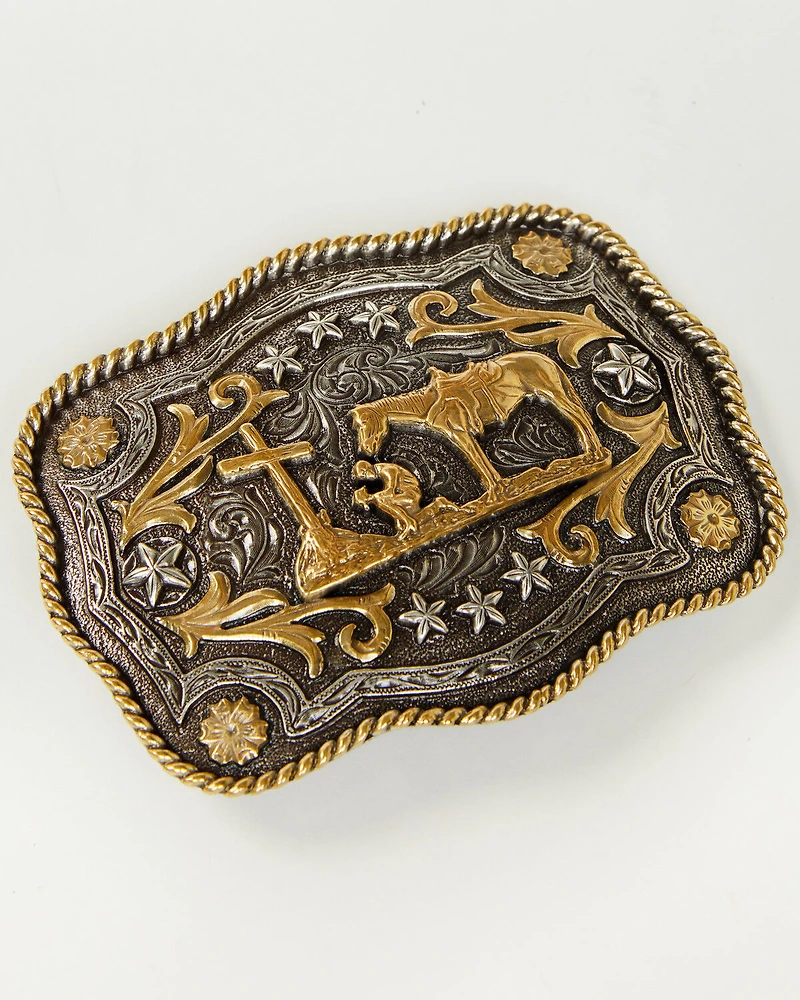 Cody James® Men's Christain Cowboy Rectangle Belt Buckle