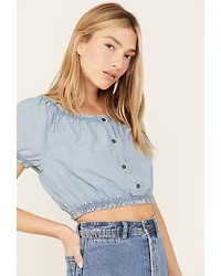 Cleo + Wolf Women's Off The Shoulder Peasant Top