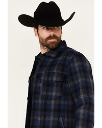 Pendleton Men's Lawson Plaid Print Long Sleeve Button-Down Shirt Jacket