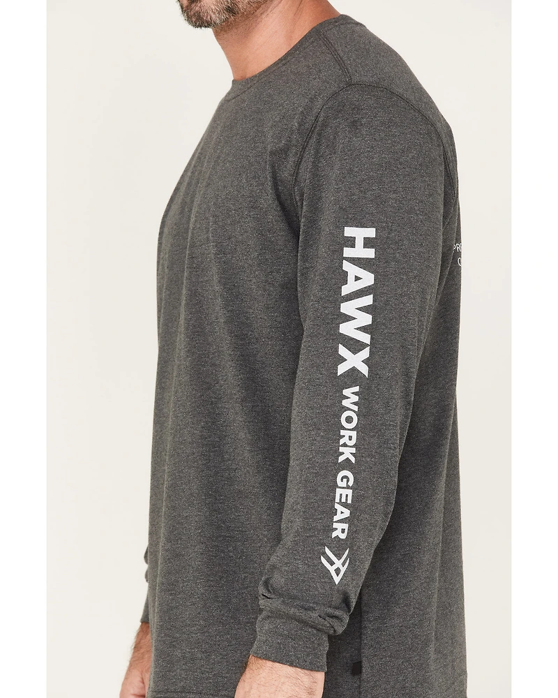 Hawx Men's Quality Goods Logo Graphic Work T-Shirt