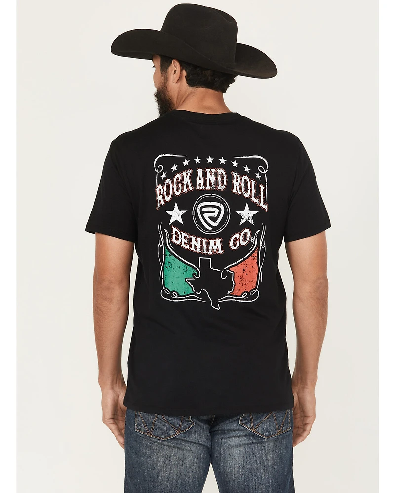 Rock & Roll Denim Men's Mexicano Short Sleeve Graphic T-Shirt