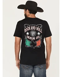 Rock & Roll Denim Men's Mexicano Short Sleeve Graphic T-Shirt