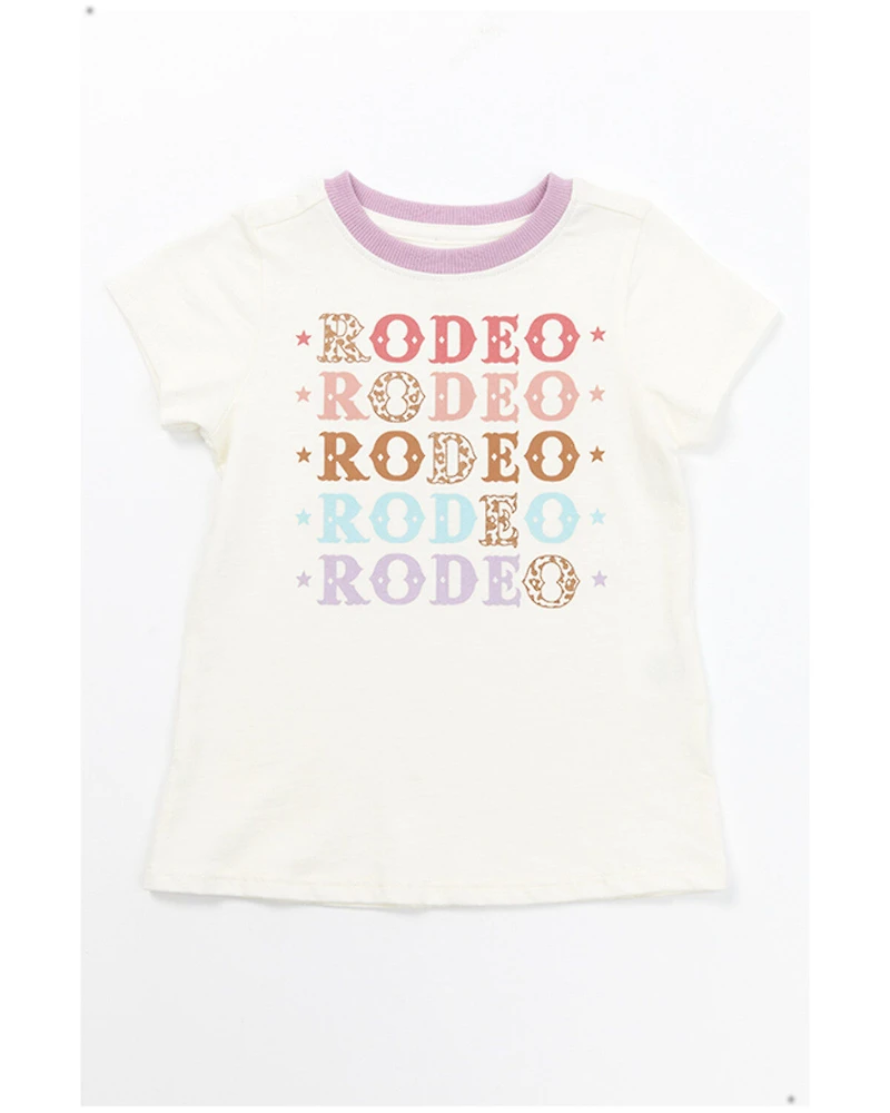 Shyanne Girls' Rodeo Short Sleeve Graphic Ringer Tee