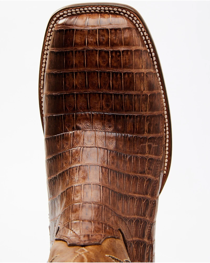 Cody James Men's Nuez Exotic Caiman Skin Western Boots - Broad Square Toe