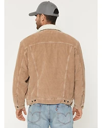 Levi's Men's Corduroy Sherpa Lined Snap Trucker Jacket