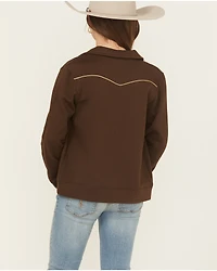 Cruel Girl Girls' Boot Stitch Embroidered Bomber Jacket