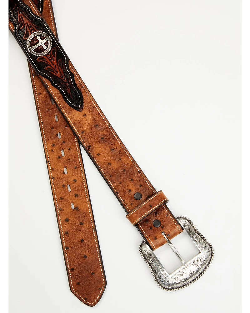 Roper Men's Ostrich Print Western Belt