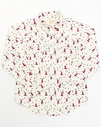 Shyanne Toddler Girls' Cactus Print Long Sleeve Pearl Snap Shirt