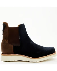 Horse Power Men's Marine Suede Chelsea Boots - Square Toe