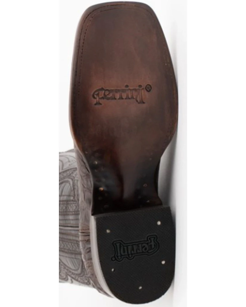 Ferrini Men's Exotic Caiman Western Boots - Broad Square Toe