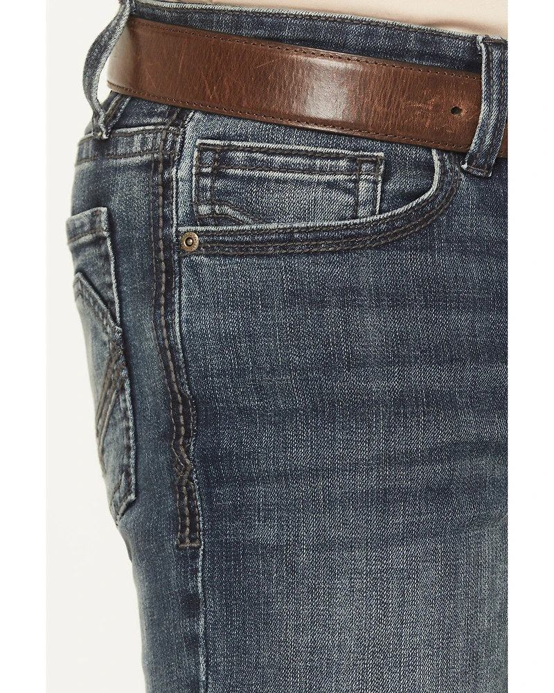 Cody James Men's Poncho Wash Jackson Slim Straight Stretch Denim Jeans