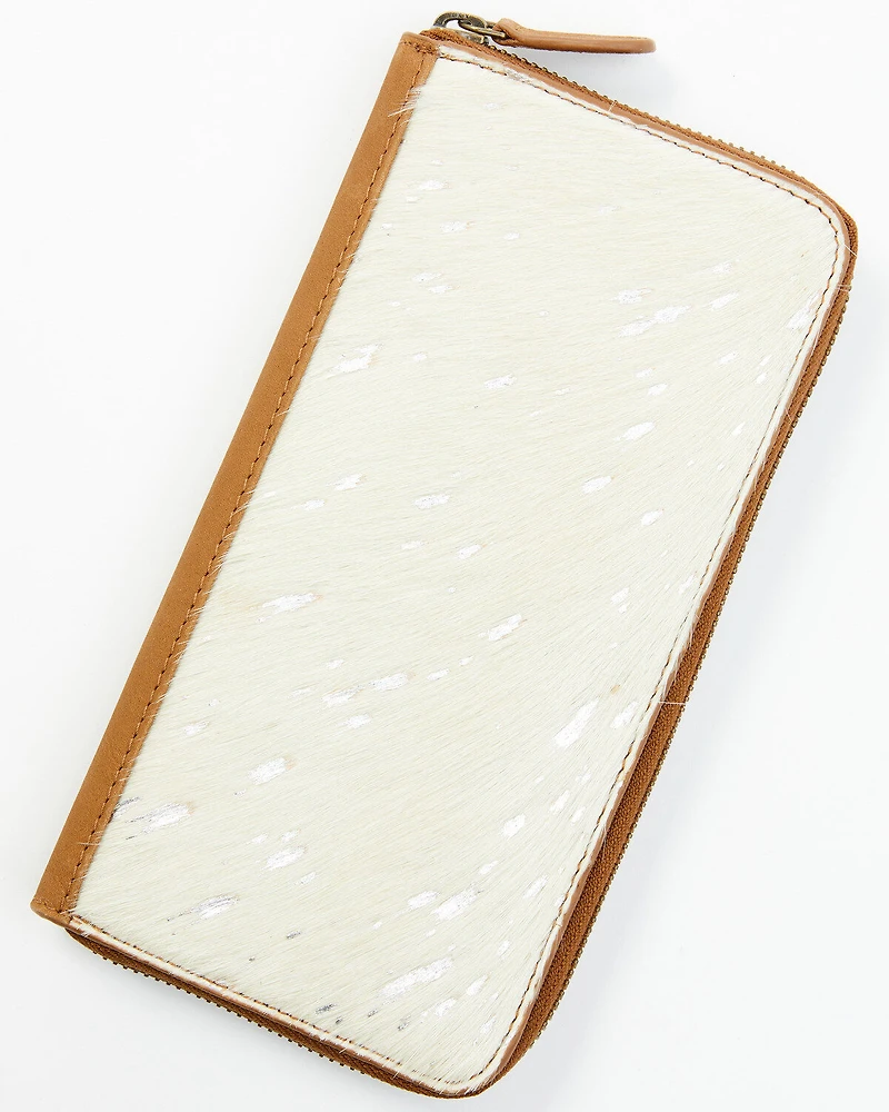 Shyanne Women's Foil Hair-On Wallet