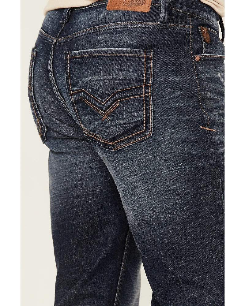 Moonshine Spirit Men's Wheelhouse Wash Decker Slim Straight Stretch Denim Jeans