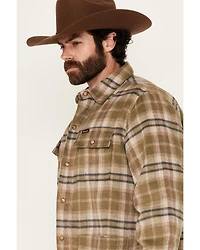 Wrangler Men's Plaid Print Quilted Jacket