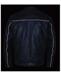 Milwaukee Leather Men's Distressed Concealed Carry Motorcycle Jacket