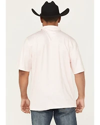 Cinch Men's Paisley Print Short Sleeve Button-Down Polo