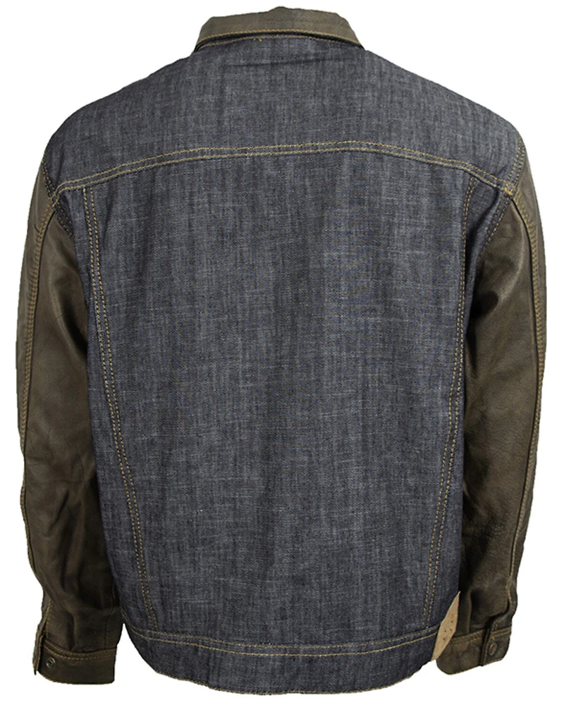 STS Ranchwear Boys' Mustang Leather Denim Jacket