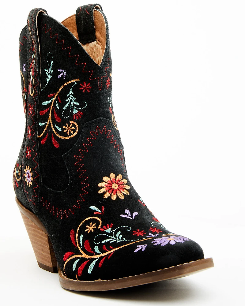 Dingo Women's Sugar Bug Suede Fashion Booties - Round Toe