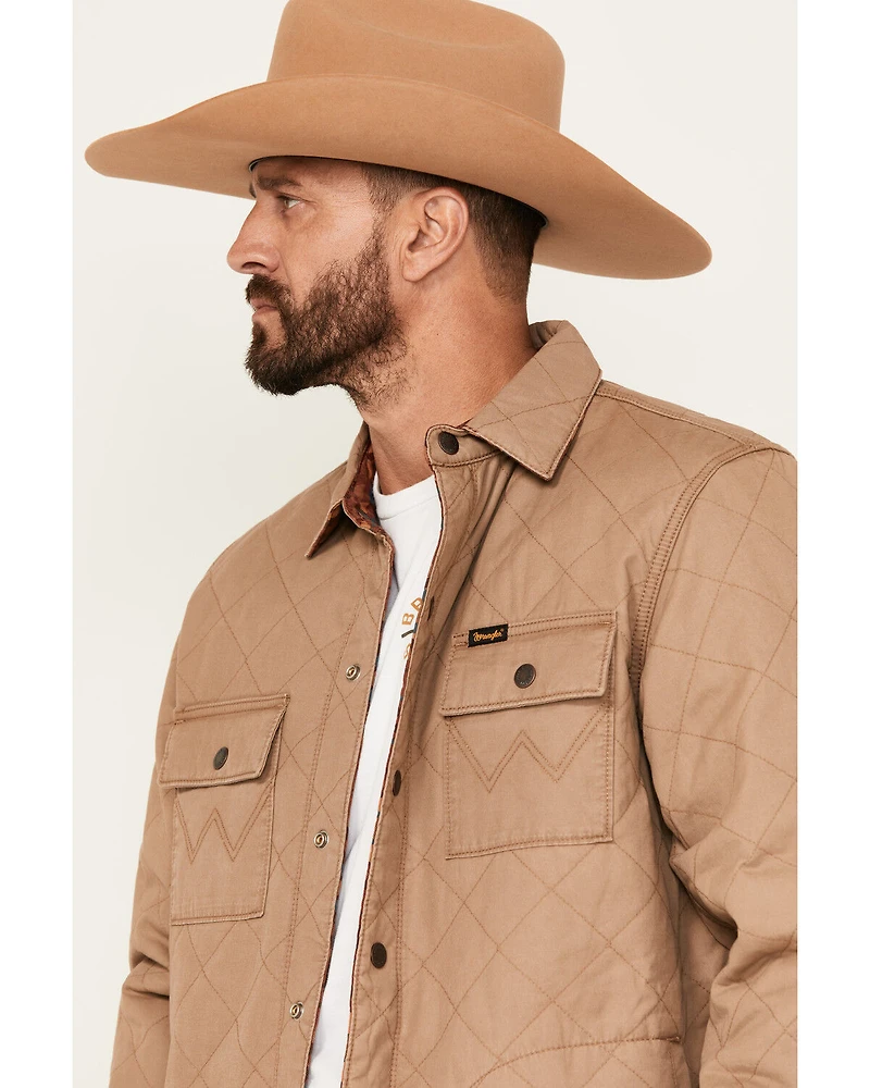 Wrangler Men's Reversible Quilted Shirt Jacket