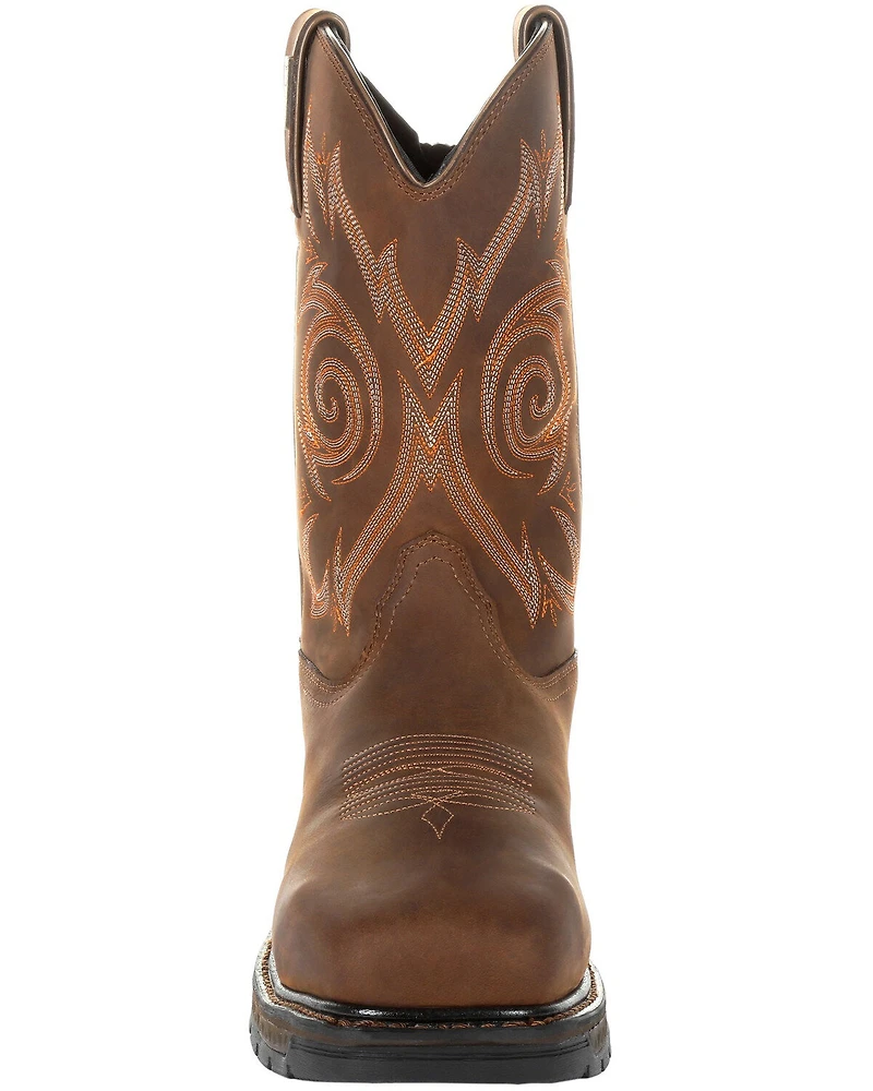 Georgia Boot Men's Carbo-Tec LT Waterproof Western Work Boots - Steel Toe