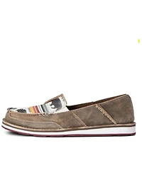 Ariat Women's Buffalo Print Casual Vamp Cruiser Shoes - Moc Toe