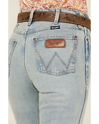 Wrangler Retro Women's Florence Light Wash High Rise Bailey Stretch Trouser Jeans