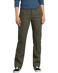 Dickies Women's Solid Stretch Double Front Duck Carpenter Pants