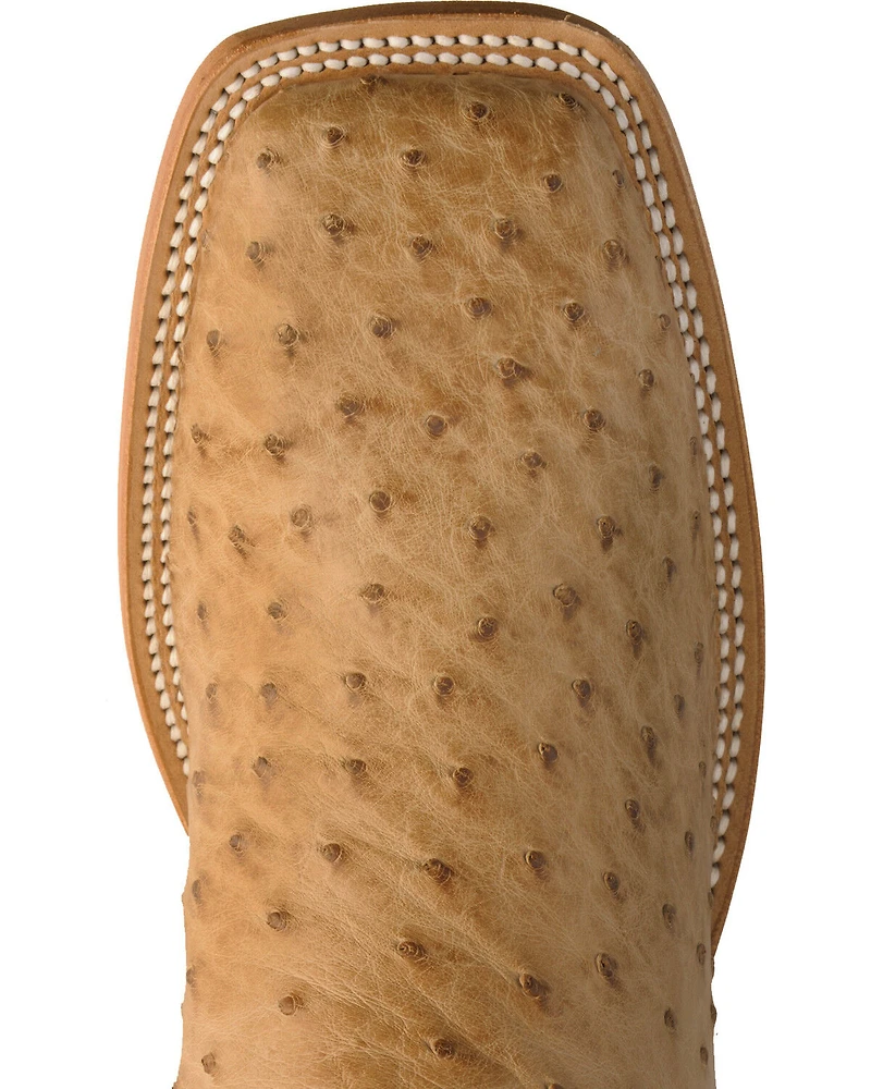 Justin Men's AQHA Remuda Full Quill Ostrich Exotic Boots