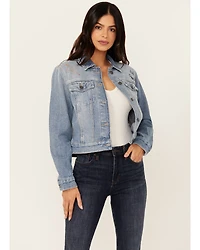 Idyllwind Women's Rigid Foster Medium Wash Embroidered Trucker Jacket